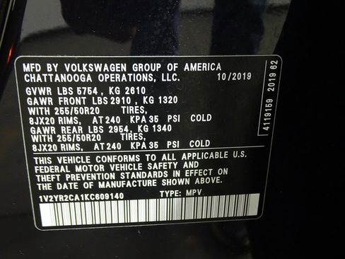 Used 2019 Volkswagen Atlas SE image 22