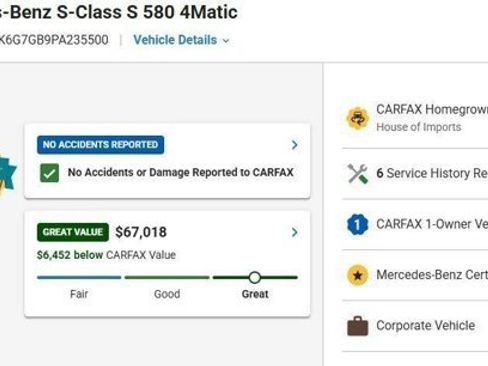 Certified 2023 Mercedes-Benz S 580 4MATIC Sedan image 3