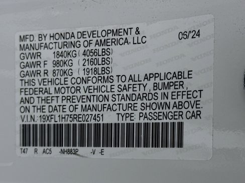 Certified 2024 Honda Civic EX-L image 31