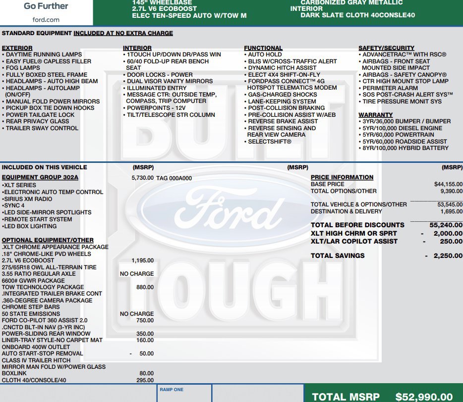 Used 2021 Ford F150 XLT w/ Equipment Group 302A High AWD/4WD image 2