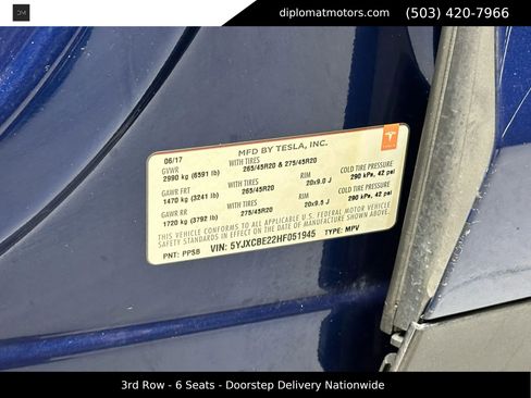 Used 2017 Tesla Model X 90D image 48