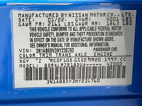 Used 2022 Nissan Sentra SR image 65