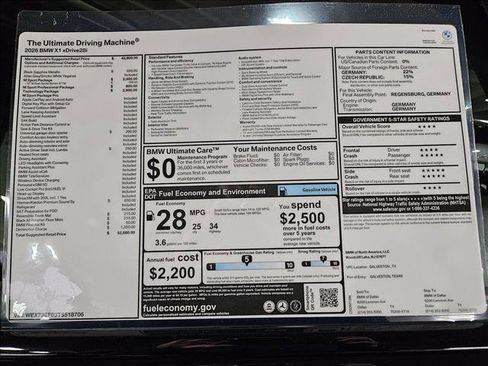 New 2026 BMW X1 xDrive28i w/ Technology Package image 17