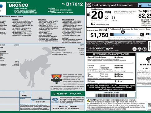 Used 2022 Ford Bronco Outer Banks AWD/4WD image 4