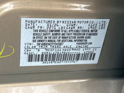 New 2026 Nissan Sentra SL image 34