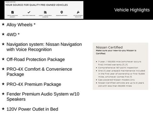 Certified 2022 Nissan Frontier PRO-4X w/ Pro-4X Premium Package image 9
