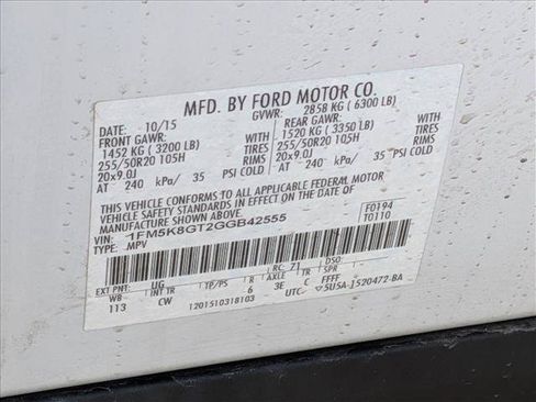 Used 2016 Ford Explorer Sport w/ Equipment Group 401A AWD/4WD image 18