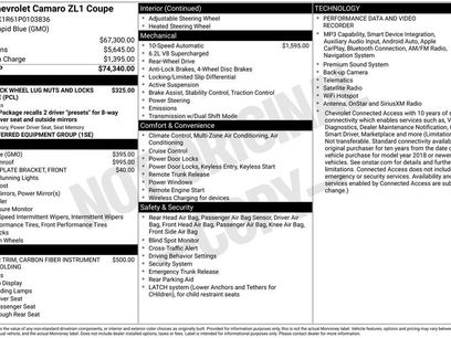 Used 2023 Chevrolet Camaro ZL1