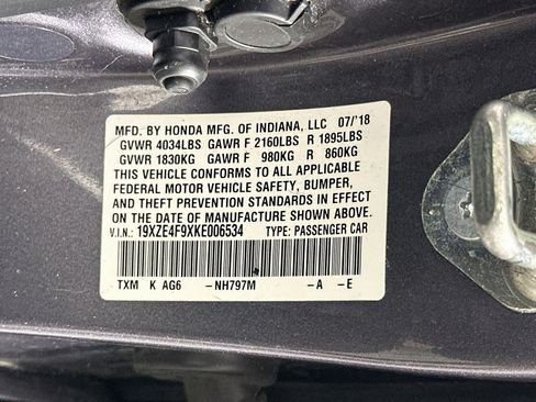 Used 2019 Honda Insight Touring image 12