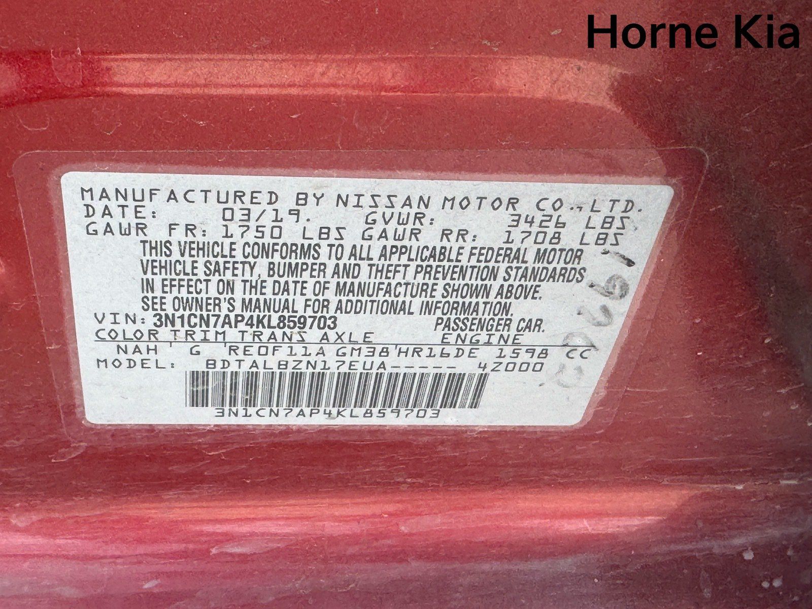 Used 2019 Nissan Versa SV FWD image 31