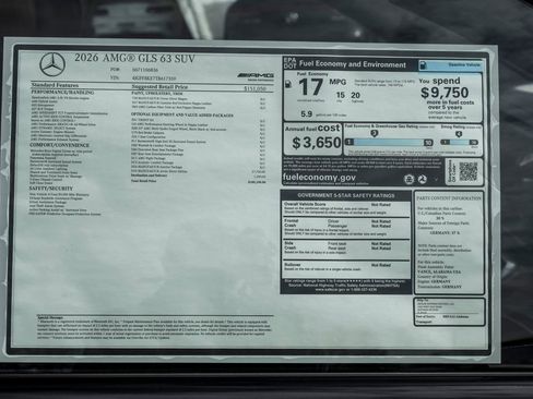 New 2026 Mercedes-Benz GLS 63 AMG 4MATIC image 35