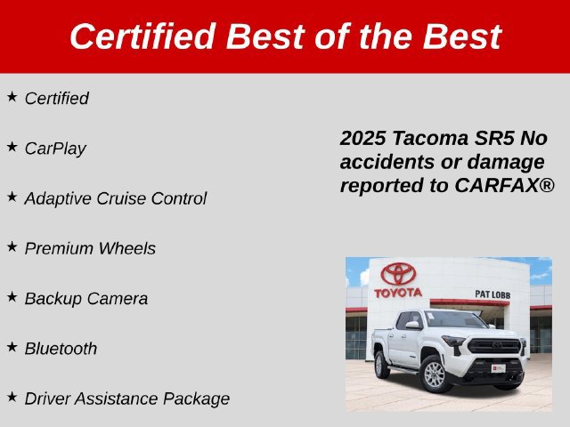 Certified 2025 Toyota Tacoma SR5 RWD image 38