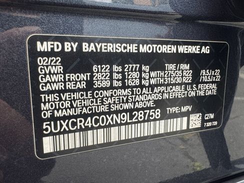 Used 2022 BMW X5 sDrive40i w/ M Sport Package RWD image 19