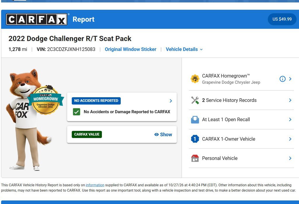 Used 2022 Dodge Challenger R/T Scat Pack RWD image 10