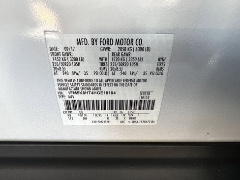 Used 2017 Ford Explorer Platinum image 53