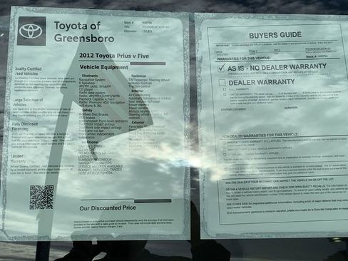 Used 2012 Toyota Prius V Five image 37