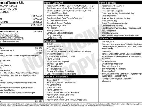 Used 2023 Hyundai Tucson SEL w/ Convenience Package FWD image 34