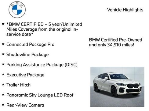 Certified 2023 BMW X6 M50i w/ Executive Package AWD/4WD image 11