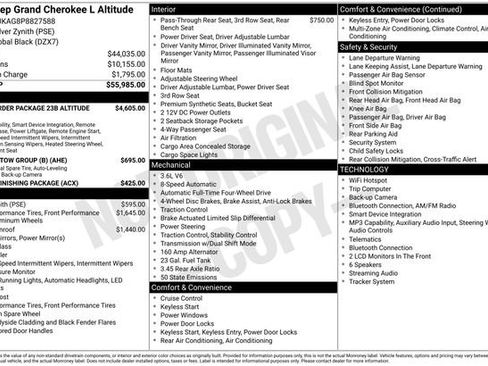 Used 2023 Jeep Grand Cherokee L Laredo AWD/4WD image 36