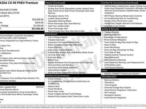 Certified 2025 MAZDA CX-90 Plug-In Hybrid w/Premium Sport image 5
