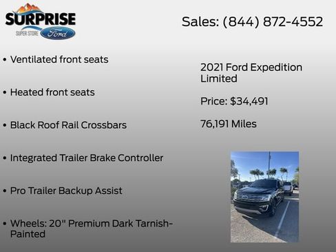 Used 2021 Ford Expedition Limited AWD/4WD image 15