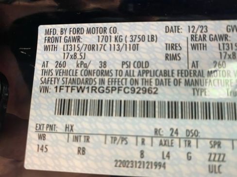 Used 2023 Ford F150 Raptor AWD/4WD image 28