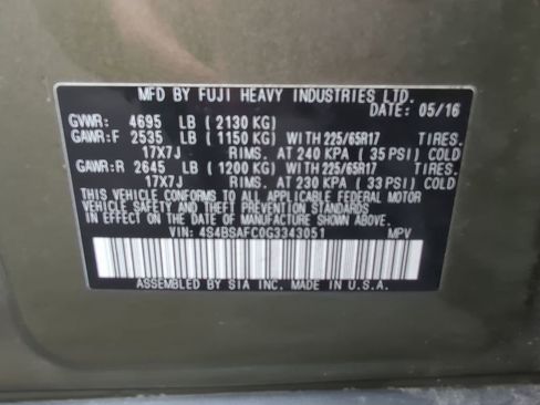 Used 2016 Subaru Outback 2.5i Premium image 29