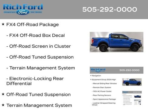 Certified 2023 Ford Ranger XLT w/ Equipment Group 302A High AWD/4WD image 87