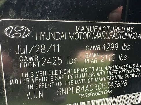 Used 2012 Hyundai Sonata GLS w/ Popular Equipment Pkg FWD image 42