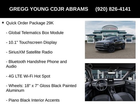 New 2026 Jeep Compass Latitude w/ Quick Order Package 29K image 13