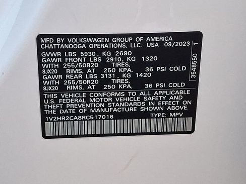 Certified 2024 Volkswagen Atlas SE AWD/4WD image 25
