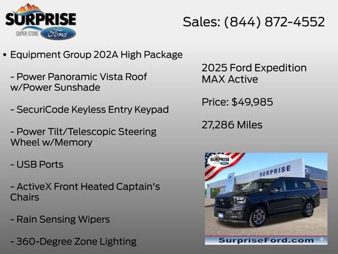 Certified 2025 Ford Expedition Max Active RWD image 18