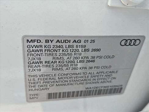 New 2025 Audi Q3 2.0T Premium w/ Convenience Package image 16