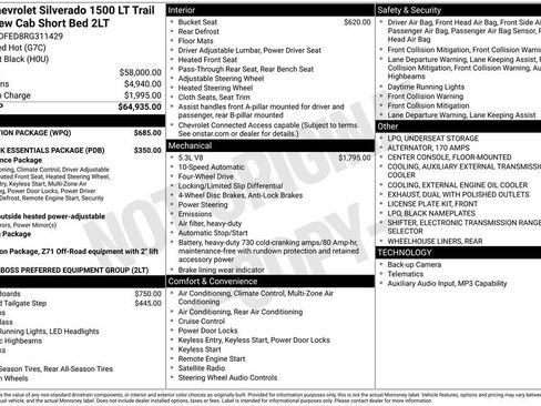 Used 2024 Chevrolet Silverado 1500 LT Trail Boss w/ Protection Package image 10