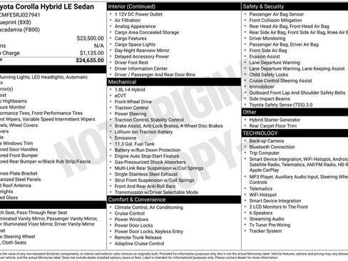 Certified 2024 Toyota Corolla LE FWD image 28