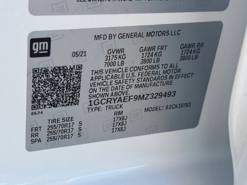 Used 2021 Chevrolet Silverado 1500 W/T w/ WT Fleet Convenience Package image 29