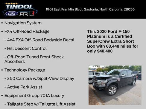 Used 2020 Ford F150 Platinum w/ Equipment Group 701A Luxury AWD/4WD image 11