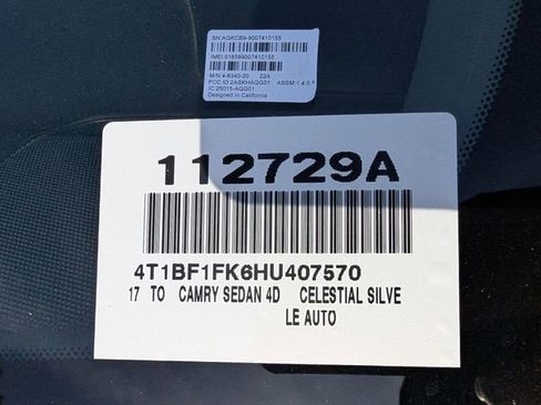 Used 2017 Toyota Camry LE FWD image 32