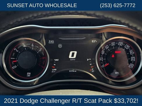 Used 2021 Dodge Challenger R/T Scat Pack w/ Dynamics Package RWD image 33