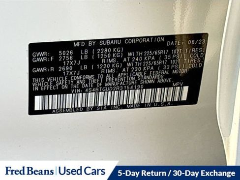 Certified 2024 Subaru Outback Wilderness AWD/4WD image 40