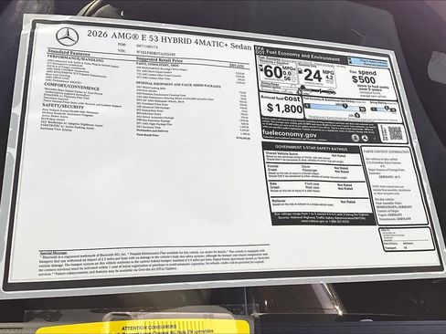 New 2026 Mercedes-Benz E 53 AMG e 4MATIC Sedan image 18