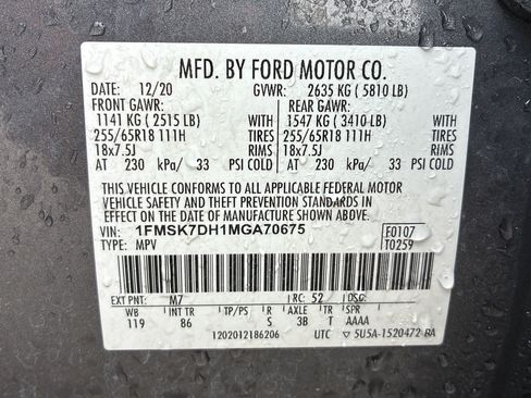 Used 2021 Ford Explorer XLT RWD image 38