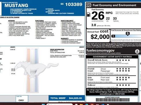 Used 2025 Ford Mustang Premium image 4