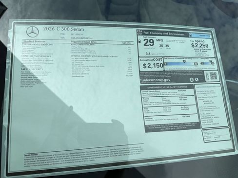 Used 2026 Mercedes-Benz C 300 Sedan image 34