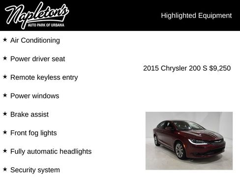 Used 2015 Chrysler 200 S FWD image 15