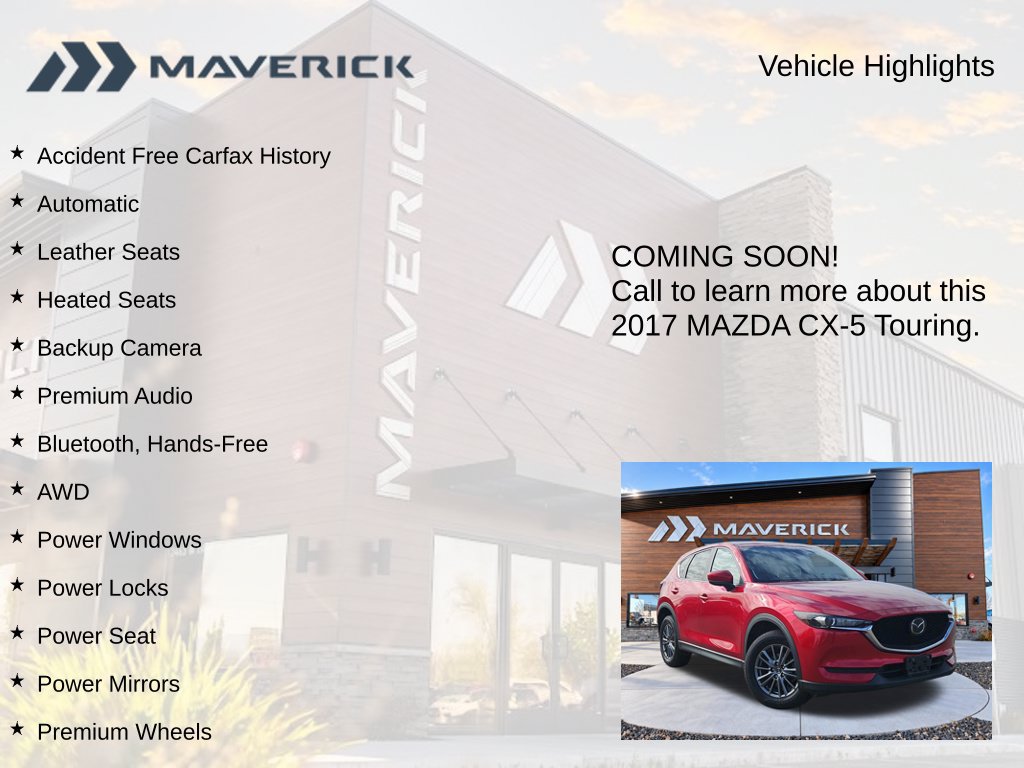 Used 2017 MAZDA CX-5 Touring w/ I-ACTIVSENSE Package AWD/4WD image 3