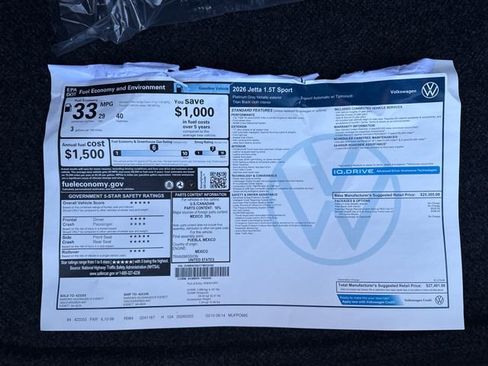 New 2026 Volkswagen Jetta Sport FWD image 14