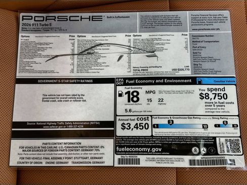Used 2026 Porsche 911 Turbo S AWD/4WD image 46