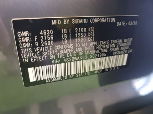 Used 2020 Subaru Legacy Limited w/ Popular Package #2 image 33