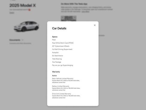 Used 2025 Tesla Model X Plaid AWD/4WD image 3